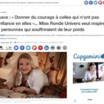 Article Sud Presse : Miss Ronde Univers 2022 veut inspirer celles qui n’ont pas confiance en elles