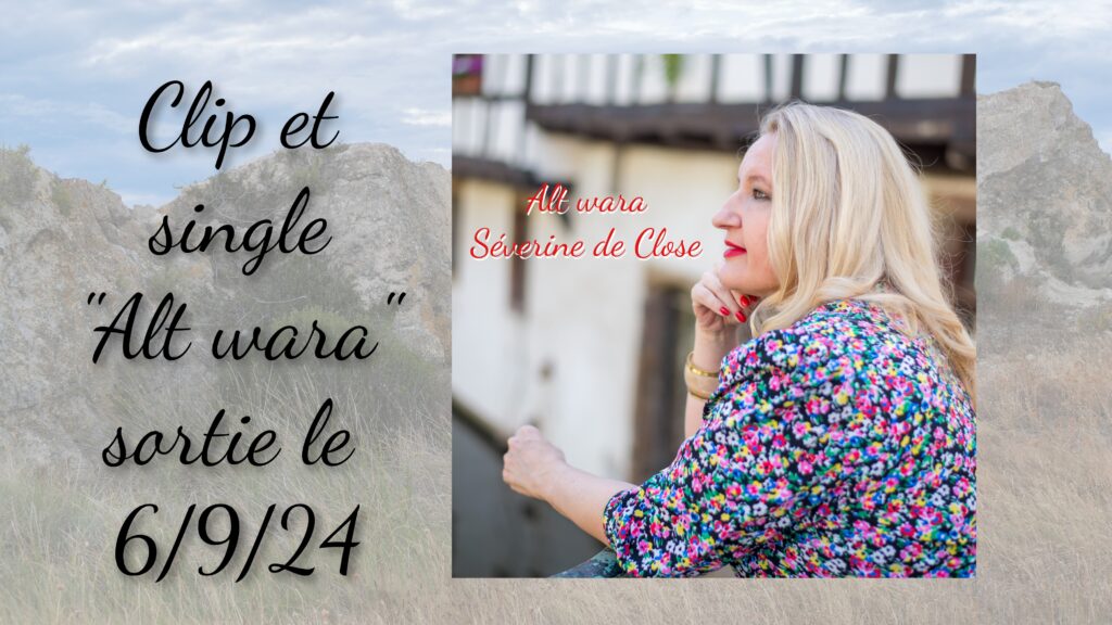 affiche de promotion de la sortie du single "alt wara" de Séverine de Close